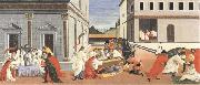 Three miracles of St Zanobius,reviving the dead Botticelli